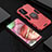 Silikon Hülle Handyhülle und Kunststoff Schutzhülle Tasche mit Magnetisch Fingerring Ständer R01 für Huawei Honor X10 5G