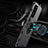 Silikon Hülle Handyhülle und Kunststoff Schutzhülle Tasche mit Magnetisch Fingerring Ständer R01 für Huawei Honor X10 5G