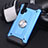 Silikon Hülle Handyhülle und Kunststoff Schutzhülle Tasche mit Magnetisch Fingerring Ständer R01 für Huawei Nova 5 Hellblau