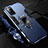 Silikon Hülle Handyhülle und Kunststoff Schutzhülle Tasche mit Magnetisch Fingerring Ständer R01 für Oppo A72