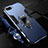 Silikon Hülle Handyhülle und Kunststoff Schutzhülle Tasche mit Magnetisch Fingerring Ständer R01 für Oppo K1