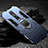 Silikon Hülle Handyhülle und Kunststoff Schutzhülle Tasche mit Magnetisch Fingerring Ständer R01 für Xiaomi Redmi K20 Blau