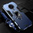 Silikon Hülle Handyhülle und Kunststoff Schutzhülle Tasche mit Magnetisch Fingerring Ständer R01 für Xiaomi Redmi K30 Pro 5G Blau