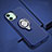 Silikon Hülle Handyhülle und Kunststoff Schutzhülle Tasche mit Magnetisch Fingerring Ständer R02 für Apple iPhone 11