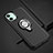 Silikon Hülle Handyhülle und Kunststoff Schutzhülle Tasche mit Magnetisch Fingerring Ständer R02 für Apple iPhone 11 Schwarz