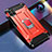 Silikon Hülle Handyhülle und Kunststoff Schutzhülle Tasche mit Magnetisch Fingerring Ständer R02 für Huawei Nova 6 SE Rot