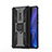 Silikon Hülle Handyhülle und Kunststoff Schutzhülle Tasche mit Magnetisch Fingerring Ständer R03 für Xiaomi Redmi K20 Pro Schwarz