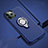 Silikon Hülle Handyhülle und Kunststoff Schutzhülle Tasche mit Magnetisch Fingerring Ständer R04 für Apple iPhone 11 Pro Max