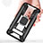 Silikon Hülle Handyhülle und Kunststoff Schutzhülle Tasche mit Magnetisch Fingerring Ständer R04 für Samsung Galaxy S10 5G
