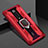 Silikon Hülle Handyhülle und Kunststoff Schutzhülle Tasche mit Magnetisch Fingerring Ständer R05 für Xiaomi Mi 9T Rot