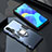 Silikon Hülle Handyhülle und Kunststoff Schutzhülle Tasche mit Magnetisch Fingerring Ständer S01 für Huawei Nova 6 5G Blau