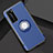 Silikon Hülle Handyhülle und Kunststoff Schutzhülle Tasche mit Magnetisch Fingerring Ständer S01 für Huawei P40 Pro