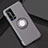 Silikon Hülle Handyhülle und Kunststoff Schutzhülle Tasche mit Magnetisch Fingerring Ständer S01 für Huawei P40 Pro+ Plus