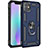 Silikon Hülle Handyhülle und Kunststoff Schutzhülle Tasche mit Magnetisch Fingerring Ständer S04 für Apple iPhone 11 Blau