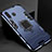 Silikon Hülle Handyhülle und Kunststoff Schutzhülle Tasche mit Magnetisch Ständer für Samsung Galaxy A60
