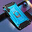 Silikon Hülle Handyhülle und Kunststoff Schutzhülle Tasche mit Magnetisch Ständer H01 für Huawei Honor 20 Pro Blau