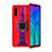 Silikon Hülle Handyhülle und Kunststoff Schutzhülle Tasche mit Magnetisch Ständer H02 für Huawei Honor 20 Lite Rot