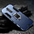 Silikon Hülle Handyhülle und Kunststoff Schutzhülle Tasche mit Ständer A01 für Huawei Mate 20 Lite Blau