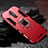 Silikon Hülle Handyhülle und Kunststoff Schutzhülle Tasche mit Ständer A01 für Huawei Mate 20 Lite Rot