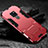 Silikon Hülle Handyhülle und Kunststoff Schutzhülle Tasche mit Ständer A01 für Huawei Mate 20 Rot