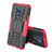Silikon Hülle Handyhülle und Kunststoff Schutzhülle Tasche mit Ständer A01 für Samsung Galaxy Note 9 Pink