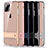 Silikon Hülle Handyhülle und Kunststoff Schutzhülle Tasche mit Ständer A02 für Apple iPhone 11 Pro Max