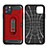 Silikon Hülle Handyhülle und Kunststoff Schutzhülle Tasche mit Ständer A03 für Apple iPhone 11 Pro