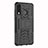 Silikon Hülle Handyhülle und Kunststoff Schutzhülle Tasche mit Ständer A04 für Huawei P30 Lite