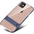 Silikon Hülle Handyhülle und Kunststoff Schutzhülle Tasche mit Ständer A06 für Apple iPhone 11 Blau