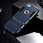 Silikon Hülle Handyhülle und Kunststoff Schutzhülle Tasche mit Ständer für Apple iPhone 6S Plus Blau
