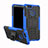 Silikon Hülle Handyhülle und Kunststoff Schutzhülle Tasche mit Ständer für Huawei Enjoy 8e