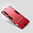 Silikon Hülle Handyhülle und Kunststoff Schutzhülle Tasche mit Ständer für Huawei Honor Magic 2 Rot