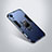 Silikon Hülle Handyhülle und Kunststoff Schutzhülle Tasche mit Ständer für Huawei Honor Play 8A Blau