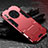 Silikon Hülle Handyhülle und Kunststoff Schutzhülle Tasche mit Ständer für Huawei Mate 30E Pro 5G Rot