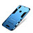 Silikon Hülle Handyhülle und Kunststoff Schutzhülle Tasche mit Ständer für Huawei Nova 3i Blau