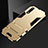 Silikon Hülle Handyhülle und Kunststoff Schutzhülle Tasche mit Ständer für Huawei P20 Gold