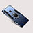 Silikon Hülle Handyhülle und Kunststoff Schutzhülle Tasche mit Ständer für Huawei P30 Lite XL