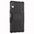 Silikon Hülle Handyhülle und Kunststoff Schutzhülle Tasche mit Ständer für Sony Xperia L3