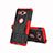 Silikon Hülle Handyhülle und Kunststoff Schutzhülle Tasche mit Ständer für Sony Xperia XZ2 Compact Rot
