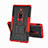 Silikon Hülle Handyhülle und Kunststoff Schutzhülle Tasche mit Ständer für Sony Xperia XZ2 Premium