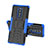 Silikon Hülle Handyhülle und Kunststoff Schutzhülle Tasche mit Ständer für Sony Xperia XZ4