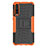Silikon Hülle Handyhülle und Kunststoff Schutzhülle Tasche mit Ständer P02 für Huawei P20 Pro
