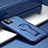 Silikon Hülle Handyhülle und Kunststoff Schutzhülle Tasche mit Ständer R01 für Apple iPhone 11 Blau