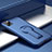 Silikon Hülle Handyhülle und Kunststoff Schutzhülle Tasche mit Ständer R01 für Apple iPhone 11 Pro Max Blau