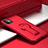 Silikon Hülle Handyhülle und Kunststoff Schutzhülle Tasche mit Ständer R01 für Apple iPhone 11 Rot
