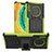 Silikon Hülle Handyhülle und Kunststoff Schutzhülle Tasche mit Ständer R01 für Huawei Mate 30 5G Grün