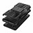 Silikon Hülle Handyhülle und Kunststoff Schutzhülle Tasche mit Ständer R01 für Huawei P40