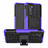 Silikon Hülle Handyhülle und Kunststoff Schutzhülle Tasche mit Ständer R01 für Huawei P40 Violett
