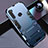 Silikon Hülle Handyhülle und Kunststoff Schutzhülle Tasche mit Ständer R01 für Xiaomi Redmi Note 8T Blau