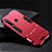 Silikon Hülle Handyhülle und Kunststoff Schutzhülle Tasche mit Ständer R02 für Huawei Honor 20E Rot